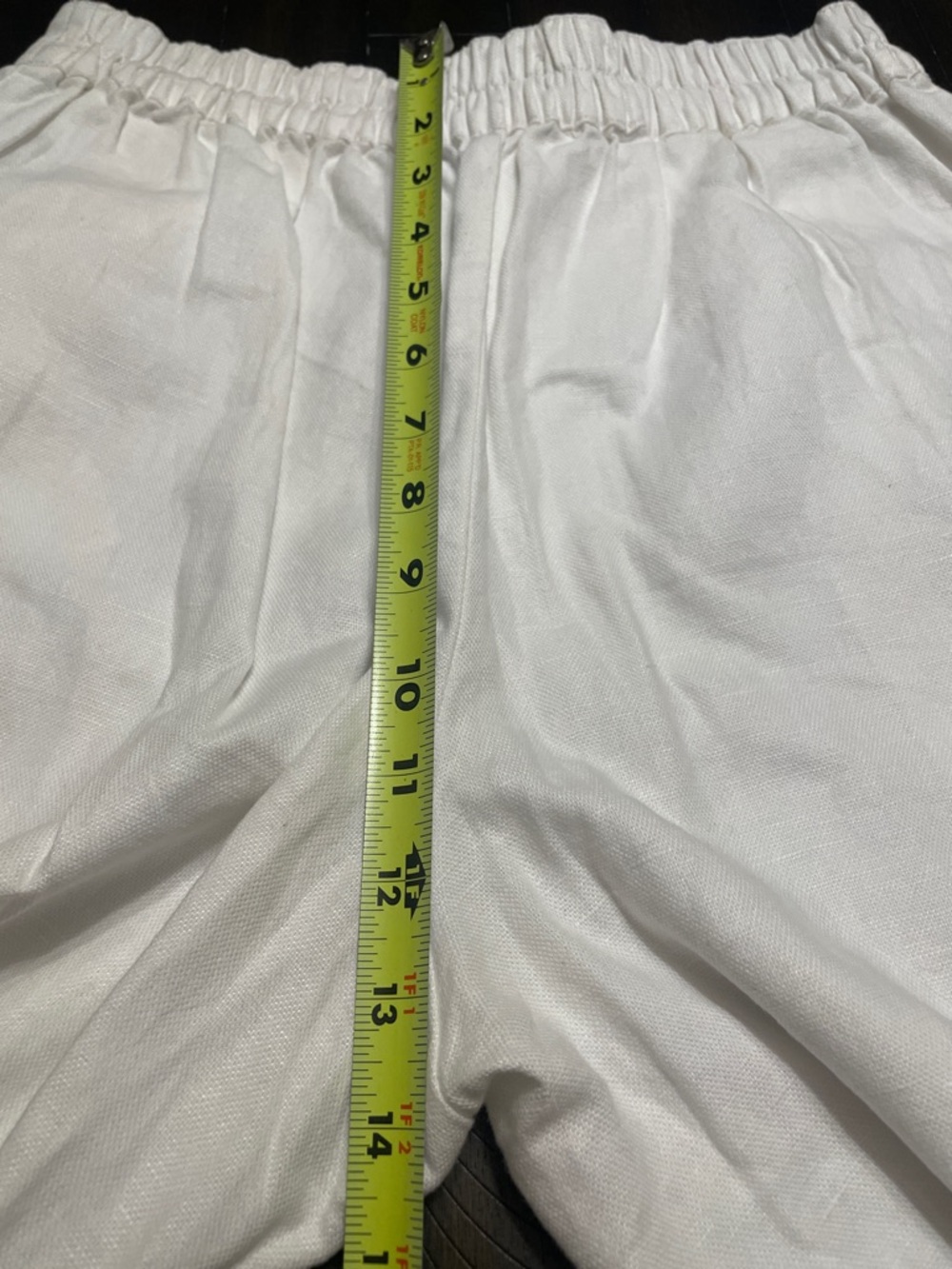 Madewell White Wide-Leg Linen-Blend Pants - Picture 9 of 10
